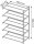 Manorga Anbau-Weitspannregal ZA23505NS lichtgrau 150,0 x 50,0 x 200,0 cm