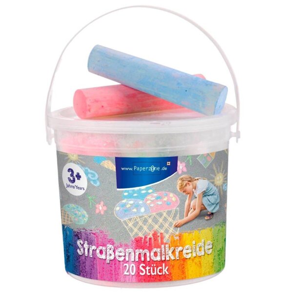 Paperzone Straßenmalkreide farbsortiert 20 St.