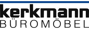 Kerkmann Schreibtisch weiß rechteckig, C-Fuß-Gestell chrom 120,0 x 80,0 cm