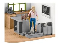 Schleich® Farm World 42502 Tierarzt-Praxis mit Haustieren Spielfiguren-Set