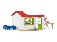 Schleich® Farm World 42502 Tierarzt-Praxis mit Haustieren Spielfiguren-Set
