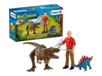 Schleich® Dinosaurs 41465 Tyrannosaurus Rex Angriff Spielfiguren-Set