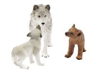 Schleich® Wild Life 42472 Wolfsmutter mit Welpen Spielfiguren-Set