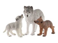 Schleich® Wild Life 42472 Wolfsmutter mit Welpen Spielfiguren-Set