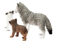 Schleich® Wild Life 42472 Wolfsmutter mit Welpen Spielfiguren-Set