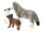Schleich® Wild Life 42472 Wolfsmutter mit Welpen Spielfiguren-Set