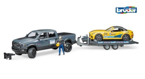 bruder RAM 2500 Power Wagon und Roadster Racing Team 2504 Spielzeugauto
