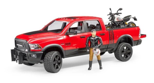bruder RAM 2500 Power Wagon mit Ducati Desert Sled 02502 Spielzeugauto