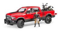 bruder RAM 2500 Power Wagon mit Ducati Desert Sled 02502...
