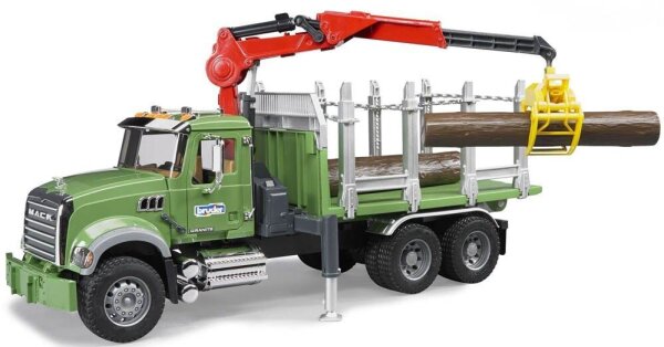 bruder MACK Granite Holztransport-LKW Spielzeugauto