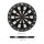 relaxdays Dartscheibe mit Darts schwarz