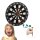 relaxdays Dartscheibe mit Darts schwarz