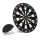 relaxdays Dartscheibe mit Darts schwarz