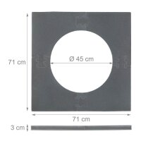 relaxdays Dartboard-Surround grau