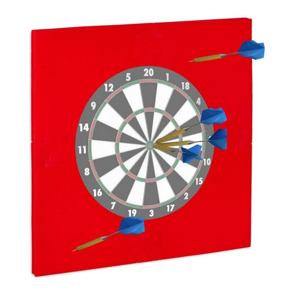 relaxdays Dartboard-Surround rot