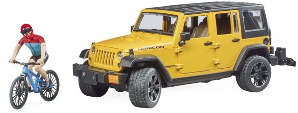 bruder Jeep Wrangler Rubicon Unlimited mit Mountainbike 2543 Spielzeugauto