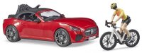 bruder Roadster mit Rennrad 3485 Spielzeugauto