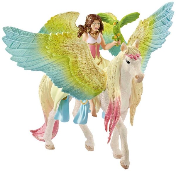 Schleich® Bayala 70566 Surah mit Glitzer-Pegasus Spielfigur
