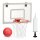 relaxdays Basketballkorb für’s Zimmer weiß, rot