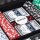 relaxdays Pokerkoffer Kartenspiel, 1 Set