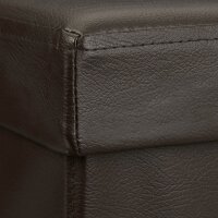 relaxdays Sitzhocker mit Hundebox braun 38,0 x 38,0 x 38,0 cm