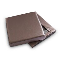 relaxdays Sitzhocker mit Hundebox braun 38,0 x 38,0 x 38,0 cm