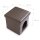 relaxdays Sitzhocker mit Hundebox braun 38,0 x 38,0 x 38,0 cm