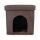relaxdays Sitzhocker mit Hundebox braun 38,0 x 38,0 x 38,0 cm