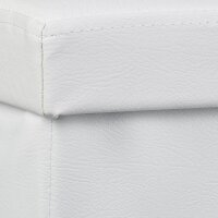 relaxdays Sitzhocker mit Hundebox weiß 38,0 x 38,0 x 38,0 cm