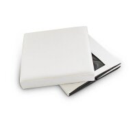 relaxdays Sitzhocker mit Hundebox weiß 38,0 x 38,0 x 38,0 cm