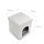relaxdays Sitzhocker mit Hundebox weiß 38,0 x 38,0 x 38,0 cm