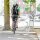relaxdays Hundeleine fürs Fahrrad silber 21,5 x 5,0 x 47,0 cm