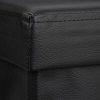 relaxdays Sitzhocker mit Hundebox schwarz 38,0 x 38,0 x 38,0 cm