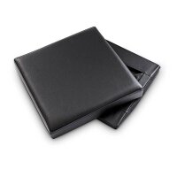 relaxdays Sitzhocker mit Hundebox schwarz 38,0 x 38,0 x 38,0 cm