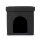 relaxdays Sitzhocker mit Hundebox schwarz 38,0 x 38,0 x 38,0 cm