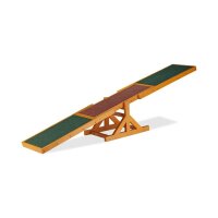 relaxdays Hundewippe Dog Agility braun 180,0 x 30,0 x...
