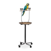 relaxdays Vogelspielplatz schwarz 60,0 x 60,0 x 130,0 cm