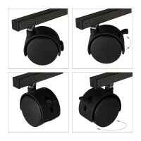 relaxdays Vogelspielplatz schwarz 60,0 x 60,0 x 130,0 cm