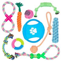 10 relaxdays Hundespielzeug-Set mehrfarbig