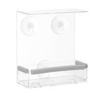 relaxdays Vogelfutterspender transparent 15,0 x 7,5 x...