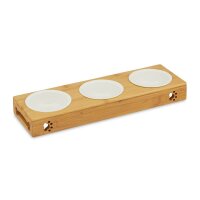 relaxdays Futterstation Hunde/Katzen braun 44,5 x 14,0 x...