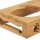 relaxdays Futterstation Hunde/Katzen braun 44,5 x 14,0 x 5,5 cm