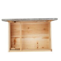 relaxdays Igelhaus braun 46,0 x 34,0 x 21,0 cm, 1 St.