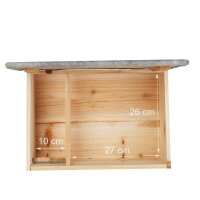 relaxdays Igelhaus braun 46,0 x 34,0 x 21,0 cm, 1 St.