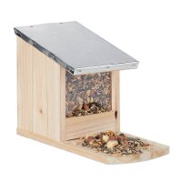 relaxdays Eichhörnchen-Futterhaus braun 12,0 x 25,0...