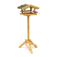 relaxdays Vogelhaus mit Ständer braun 37,0 x 43,0 x...