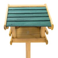 relaxdays Vogelhaus mit Ständer braun 37,0 x 43,0 x 100,0 cm, 1 St.