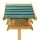 relaxdays Vogelhaus mit Ständer braun 37,0 x 43,0 x 100,0 cm, 1 St.