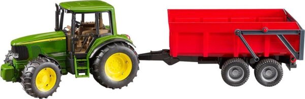 bruder John Deere 6920 Traktor mit Wannenkippanhänger 2057 Spielzeugauto
