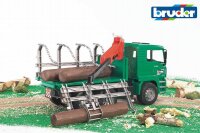 bruder MAN Holztransport-LKW mit Ladekran 2769 Spielzeugauto